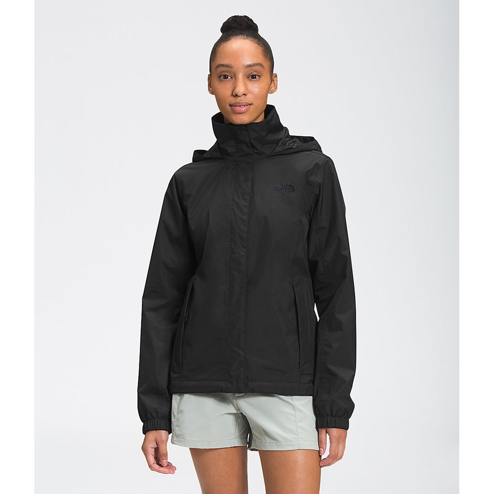 The North Face Rain Jacket Womens Australia - The North Face Resolve 2 Black (EIJ-046597)